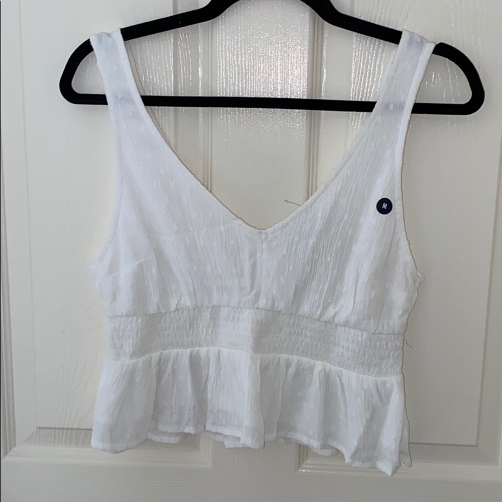 White Hollister Tank